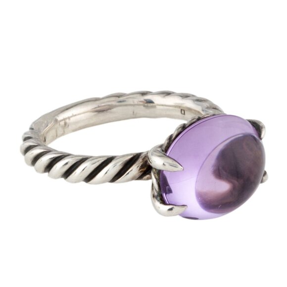 DAVID YURMAN AMETHYST STERLING SILVER 925 COLOR CLASSICS COCKTAIL RING - Picture 2 of 8